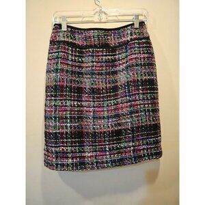 Women's Talbots Petites Tweed Wool Blend Straight Skirt Size 6P‎ Multi-Color
